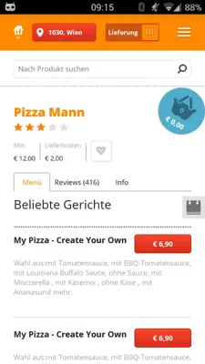 Lieferservice android App screenshot 10