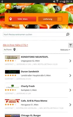 Lieferservice android App screenshot 3