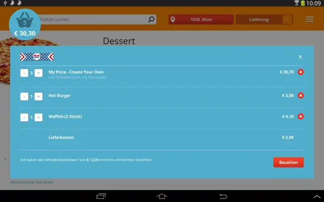 Lieferservice android App screenshot 5