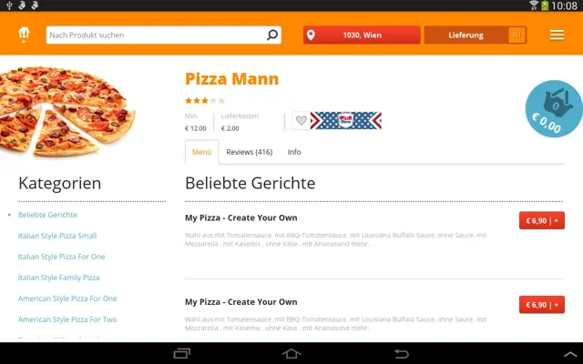 Lieferservice android App screenshot 6